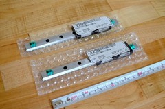 NEW (2) THK SRS12 x180mm Linear LM Rails, (4) SRS12MUU Bearings 2SRS12MUUC1+180L
