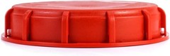 2 Pack Red IBC Tote Tank Lid 6.5” w/ Gasket Fits 163mm Cap for Liquid Storage