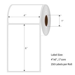 60 Rolls 4×6 Direct Thermal Shipping Labels 250/Roll For Zebra 2844 Eltron Rollo