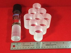 Bicron BC412 Round Scintillator Plastic for 1-1/2 inch PMT detectors 1.4″X2.25″