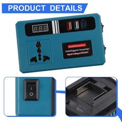 1821V Battery Inverter Converter 21V to 110 127 220 Volt with USB