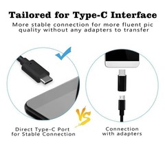 7mm USB-C Endoscope Camera Borescope 6 LED Lights Flexible Inspection Scope