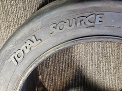 (QTY 2) Total Source Smooth Press-On Forklift Tires 18x9x12-1/8, L220506227