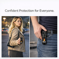Burn Pepper Spray 1.35oz Police Strength OC Personal Safety Self Defense
