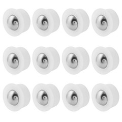 Litoexpe 12pcs Mini Ball Transfer Bearing Unit, Table Conveyor Caster…