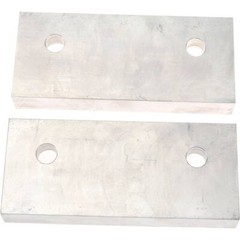 Gibraltar 6″ Wide x 2-1/2″ High x 1″ Thick, Flat/No Step Vise Jaw Soft, Alumi…