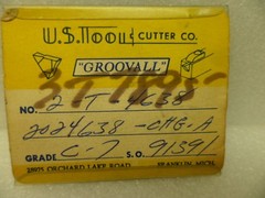 LOT OF 5 U.S.TOOL+CUTTER GROOVALL CARBIDE GROOVING INSERTS 3T7895 G-C7 .124 WIDE