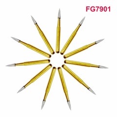 Dental Tungsten Carbide Gold Burs Trimming & Finishing & Polishing Flame FG7901