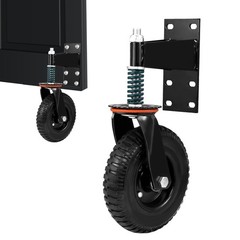 8″ Gate Wheels Heavy Duty Spring-Loaded Gate Caster For Metal Tube Gate & Wooden