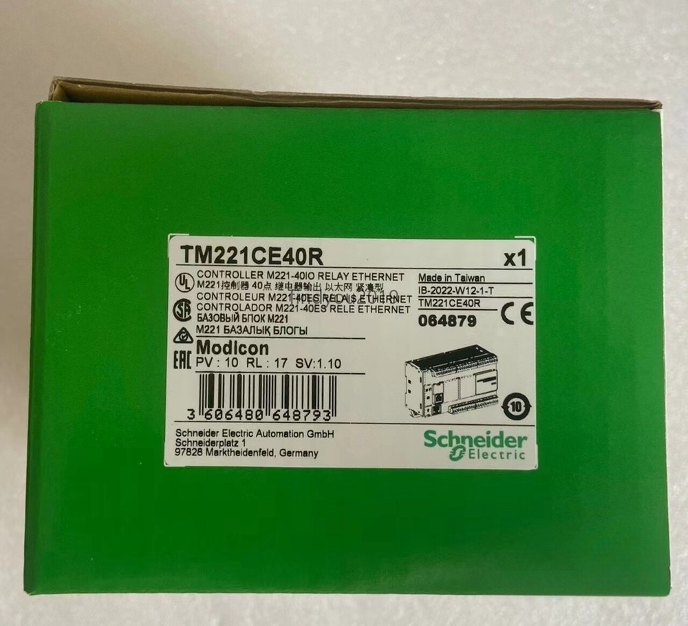 TM221CE40R 1PC New Schneider logic controller Modicon M221 40 IO relay Ethernet