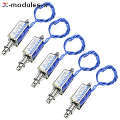 1-10PCS JF-0530B 24V 5N/10mm Pull-Push-Type Reset-Style Solenoid Electromagnet
