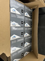 10PK ProWorks Nitrile Powder Free Nitrile Examination 100/Pack Gloves Black-Med