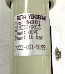 ROTA YOKOGAWA FLOW METER 176 DEGREES F MAX 3/4″ CONNECTION LENGTH 14″