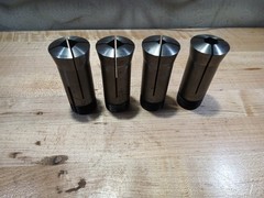 lot of 4 HARDINGE 5C collets square and hex internal/external threads