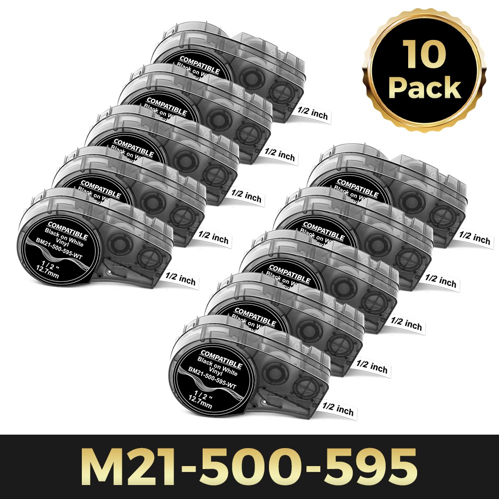 Compatible for Brady BMP21 M21-750-595 Vinyl 3/4 Label Tape For M210/-LAB M211