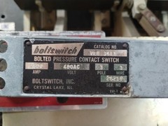 Boltswitch Bolted Pressure Contact Bolt Switch 2500A 2500Amp 480vac 3p VLB3411