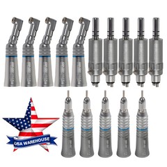 Dental Straight Contra Angle Air Motor E-type 2/4 holes Low Speed Handpiece USA