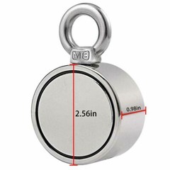 90-800LBS Fishing Magnet Kit Strong Neodymium Pull Force Treasure Hunt
