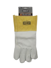 Ironcat Welding Gloves, Gauntlet Cuff, Wing Thumb, A Cowhide, XL, 9 PK 6010/XL