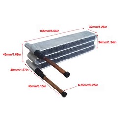WT32X3X166 Air/Water-cooled Condenser Aluminum Fin-Tube Heat Exchanger