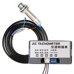 AC 110V 220V Digital Led Motor Speed Tachometer RPM 10-9999 Hall Meter Gauge