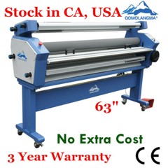 Full-auto 63″ Large Format Cold Laminator Laminating Machine with 4pcs trimmer