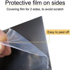 Quality 1/8″ Thick Black ABS Sheets – Smooth & Textured Finish, 2 Pack