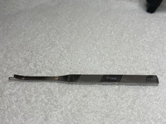 STORZ N4377 Silver Osteotome 7” Curved Left 5.0mm W Single Guarded Cutting Edge