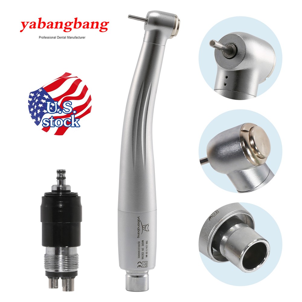 1-5Pcs Dental High Speed Handpiece 4 Hole Quick Coupling Standard Head