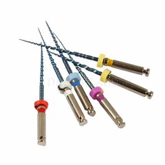 6pcs SANDENT Dent Endodontic NITI Rotary Files 25mm Root Canal Files Assorted