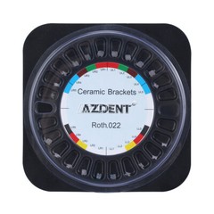 AZDENT Dental Orthodontic Ceramic Bracket Braces Mesh Base Roth/MBT 20pcs/Kit