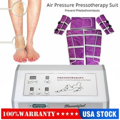 Air Pressure Pressotherapy Lymphatic Machine Massage Body Massage Suit Salon US
