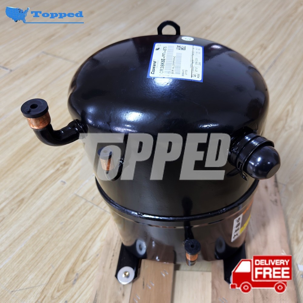 New Scroll Compressor 208-230V 1PH 3.2 Ton R-22 for Copeland CR38K6E-PFV-875