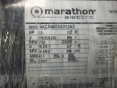 Marathon Cat. CG239 1ph Electric Motor 1-1/2hp 1725 RPM 56H 115/208-230 V.