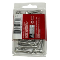 20 pcs Self Drilling TEK Screws 1/4 in x 1-1/4 in Hex Head Stainless Steel