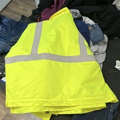 Aramark Type R Hi-Visibility Yellow/Gray Reflective Safety Jacket 3XLR