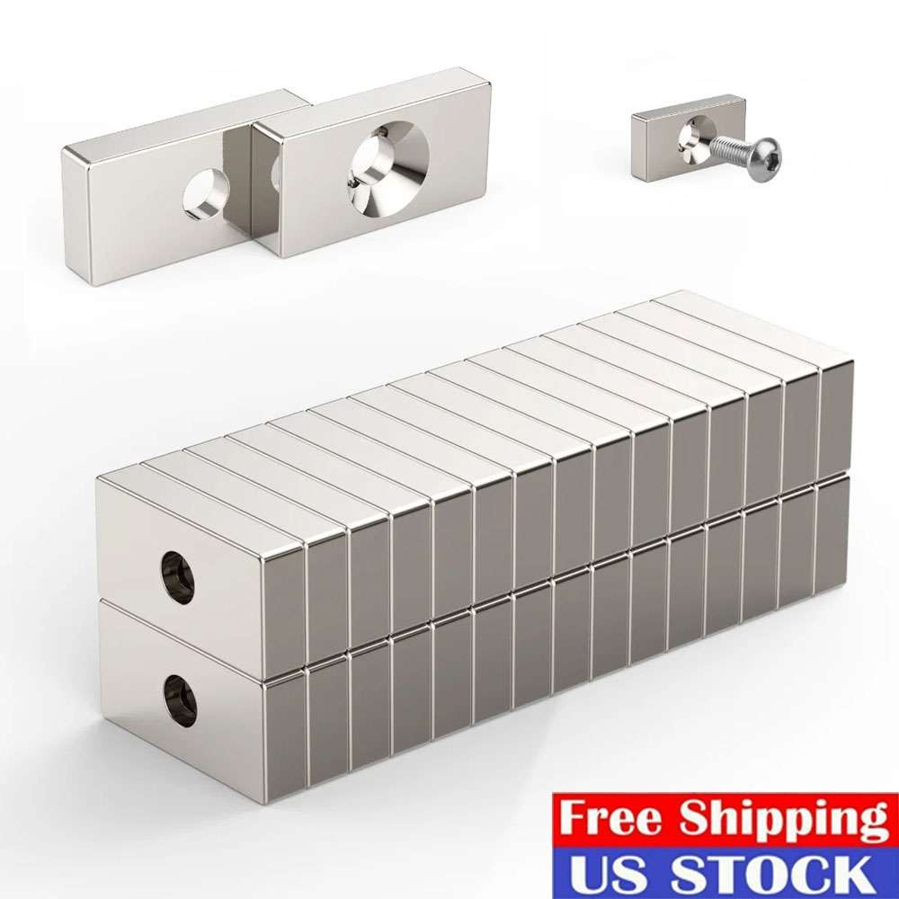 5 10 20 50 Pcs Tiny Block Round Disc Ring Hole Rare Earth Neodymium Magnets N35