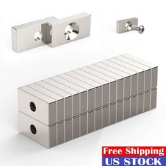 5 10 20 50 Pcs Tiny Block Round Disc Ring Hole Rare Earth Neodymium Magnets N35