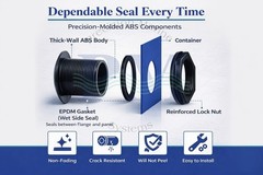 2” Bulkhead Fitting – Slip x Slip ABS Tank Aquarium | American Made