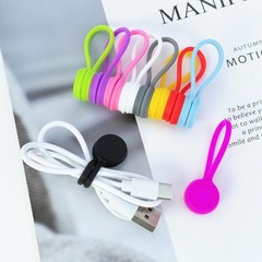 Quacc 10 PCS Reusable Magnetic Cable Ties Multicolor