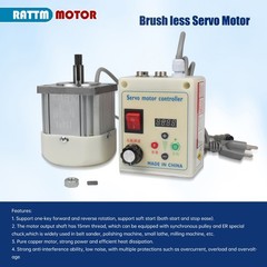 『US』AC110v with Threaded Shaft Brushless Servo Motor +Servo Speed Controller