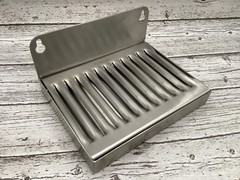 Stainless Wall Mount Drip Tray Grate Backsplash 5” x 6″ Draft Beer Kegerator Keg