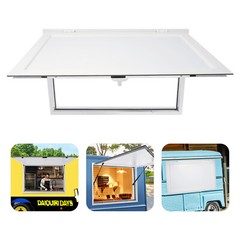 Food Truck Service Door Concession Stand Trailer Serving Window Awning White new