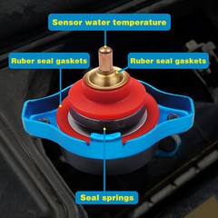 Car Truck Radiator Cap Cover Water Temperature Gauge head 0.9-1.3 Bar Small K5K6