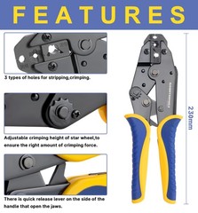 Haisstronica Crimping Tool for Spark Plug Ignition Wire,8.5mm 8-8.5mm², Blue