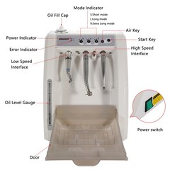 Dental High Low Speed Handpiece Lubrication System Handpiece Maintenance Machine