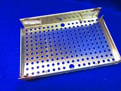 Expressly Hubert Single Perforated Stainless Steel Adjustable Elevator 12×19″