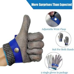 Cut Resistant Glove Stainless Steel Mesh Metal Glove for Kitchen Cooking Cutting