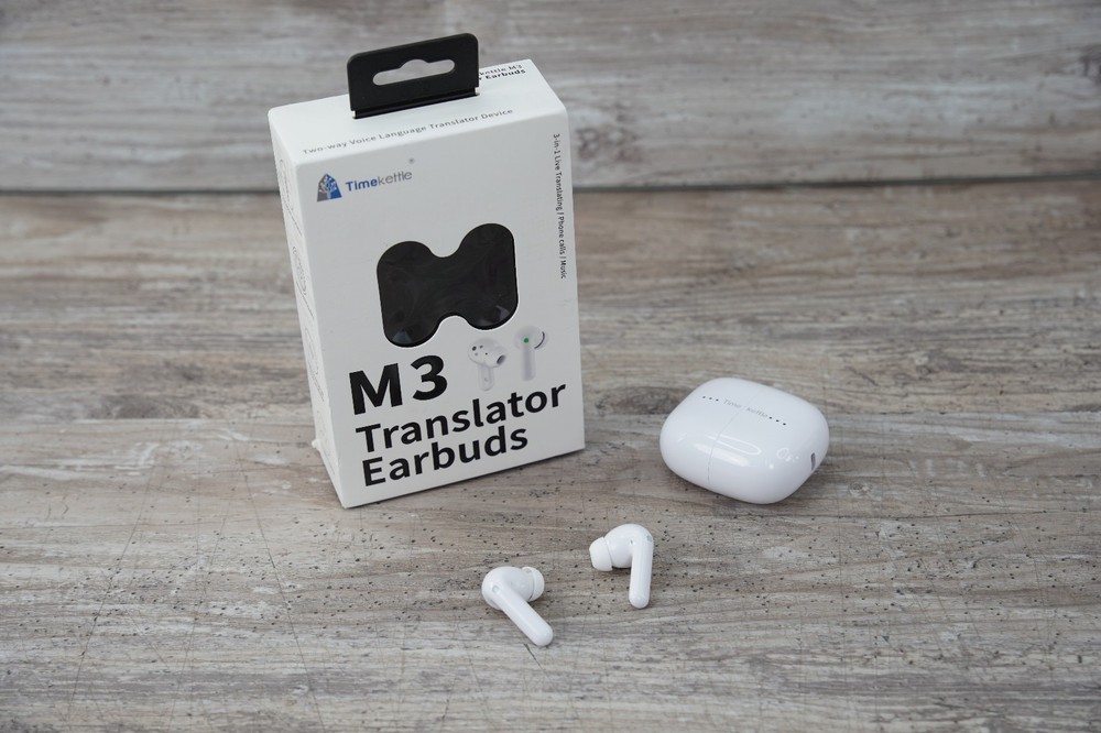 Timekettle M3 Language Translator Earbuds White Open Box