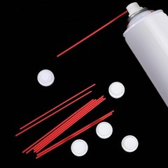 Replacement Spray Can Straws and Nozzles Set – 10 Straws & 5 Nozzles Included